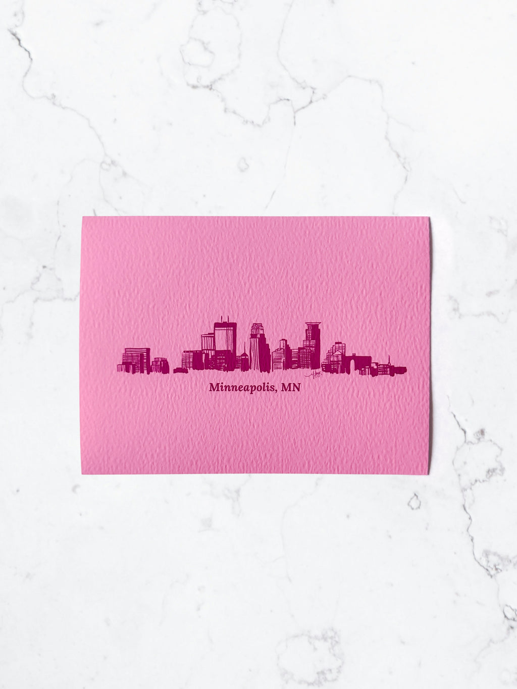 Minneapolis, MN in Magenta