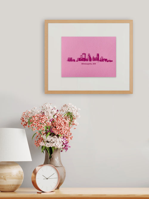 Minneapolis, MN in Magenta