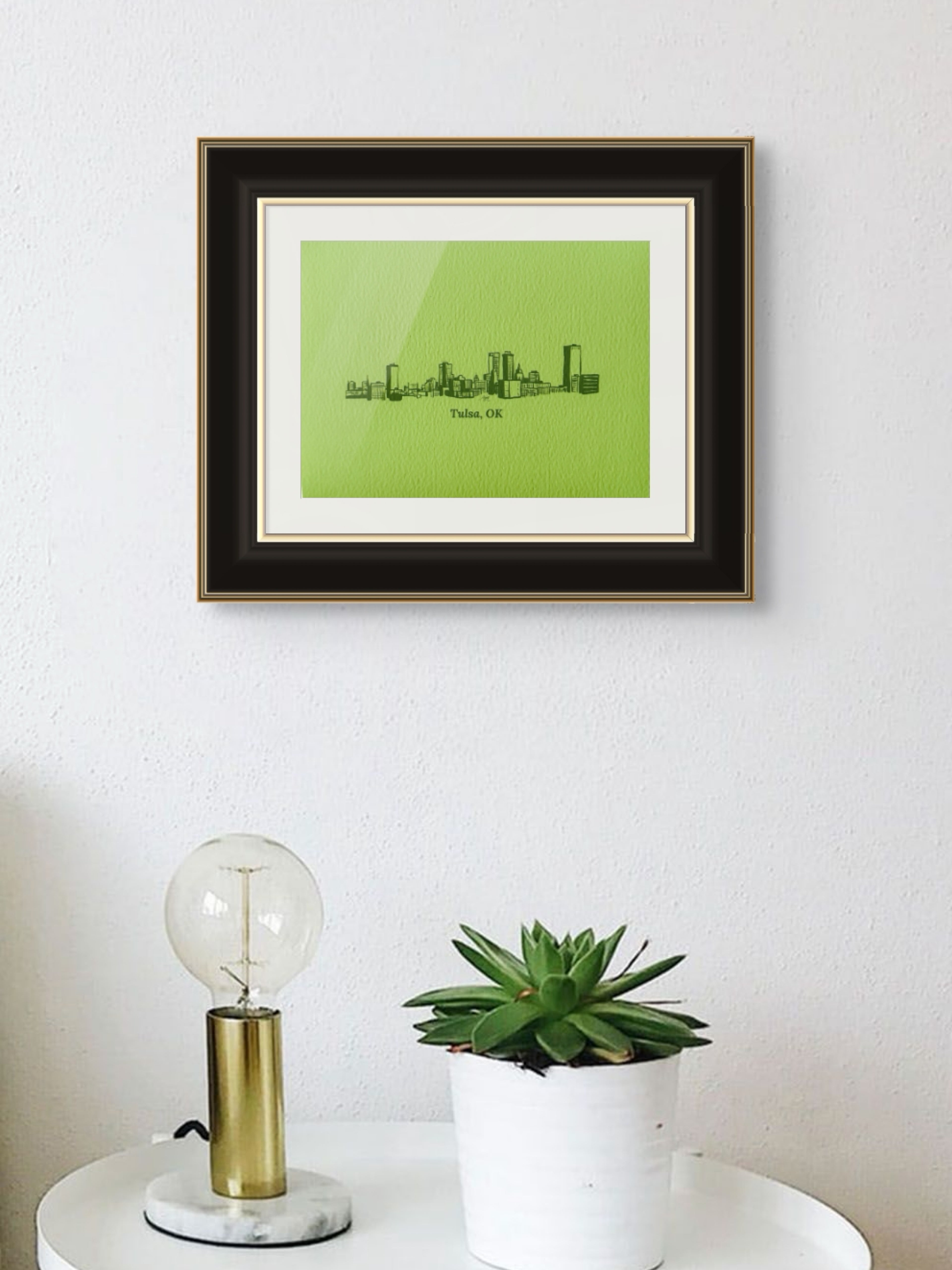 Tulsa, OK in Green Grass