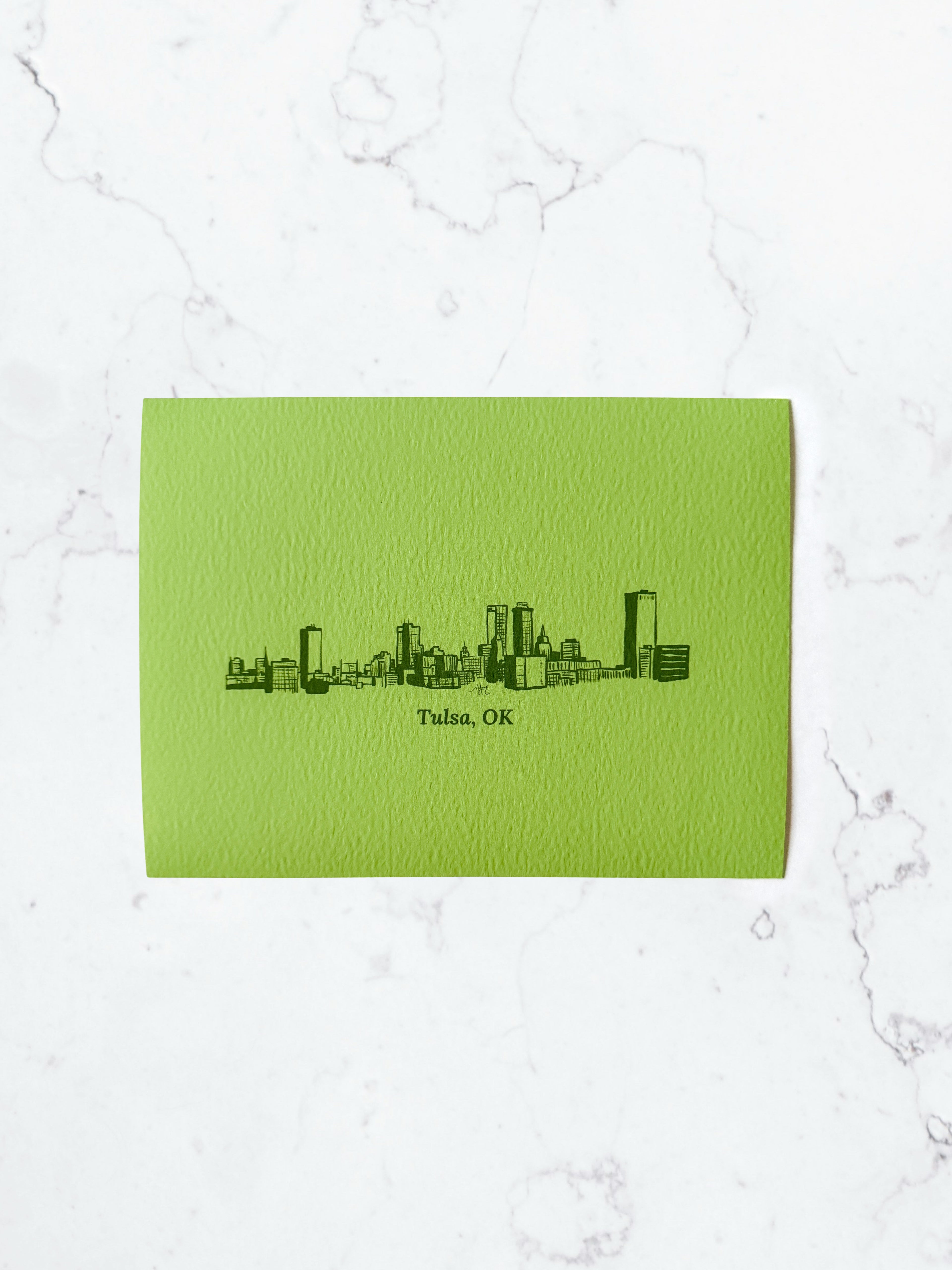 Tulsa, OK in Green Grass