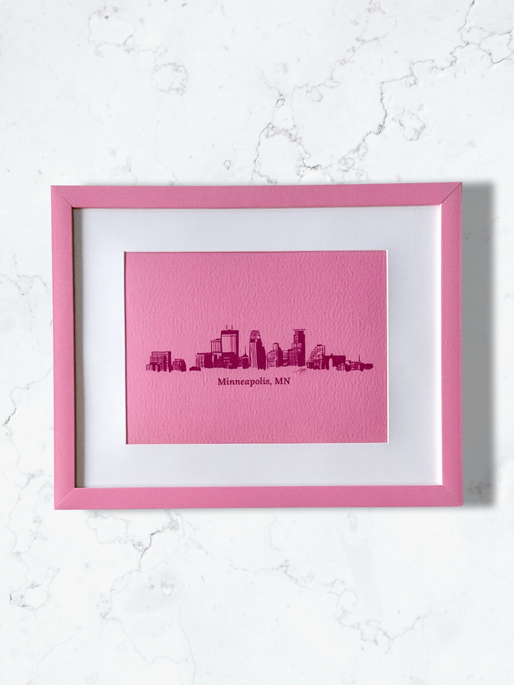 Minneapolis, MN in Magenta